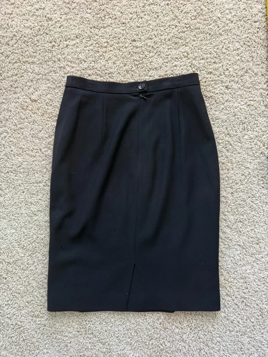 Escada Black Tailored Pencil Skirt - Picture 7 of 7